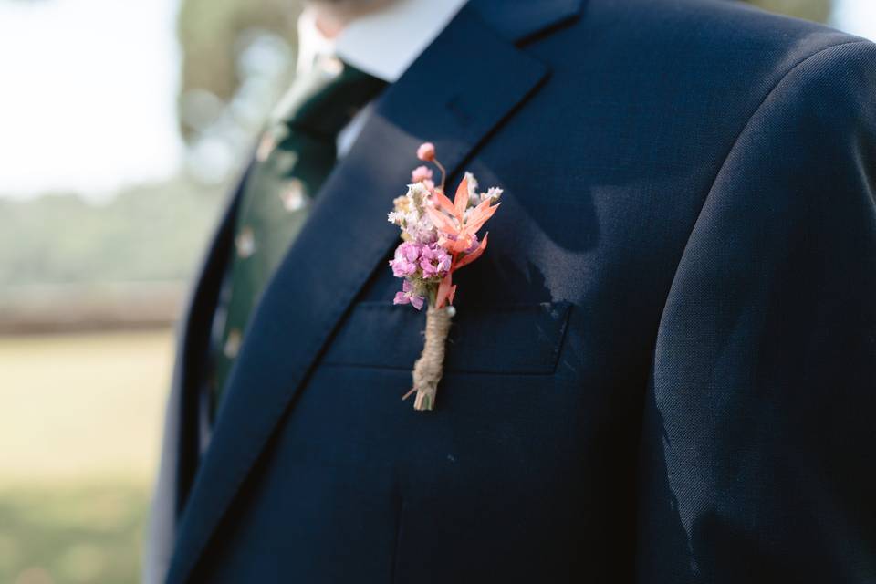 Boutonnière colorée