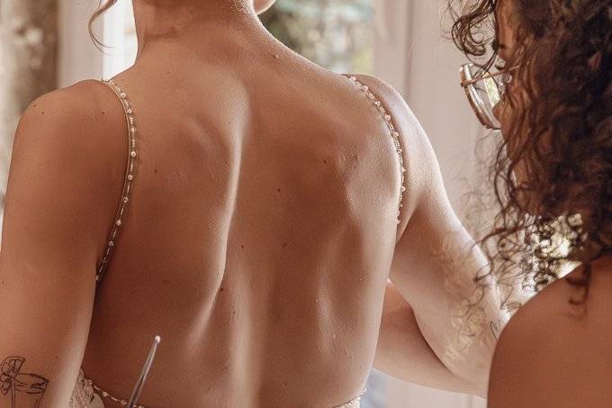 Dos robe mariée