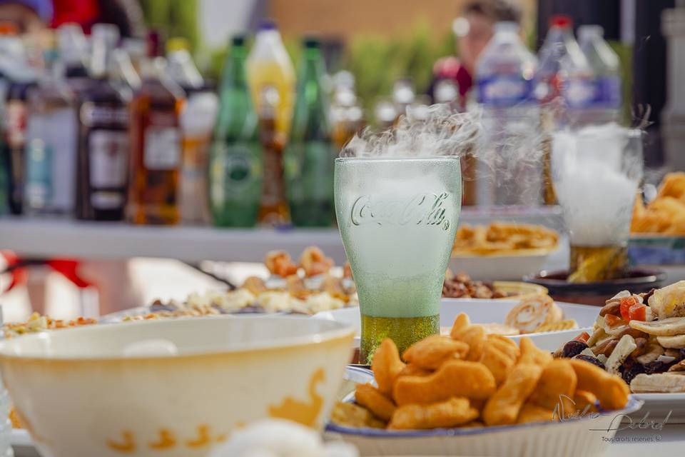 Apéritif dinatoire et fumée