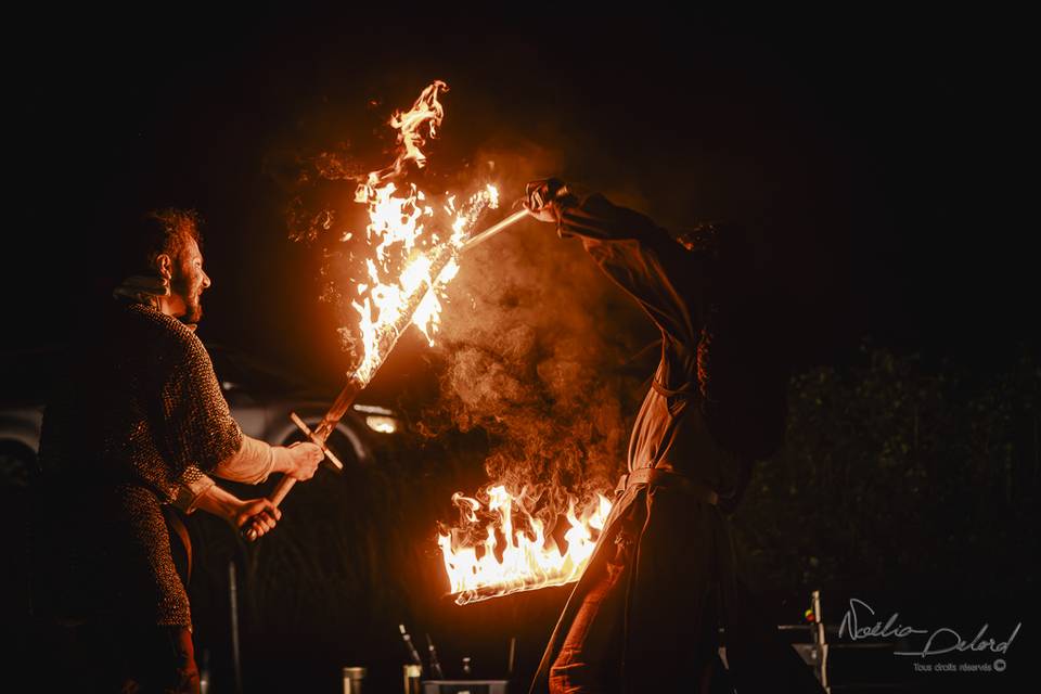 Cercle de feu animation soirée