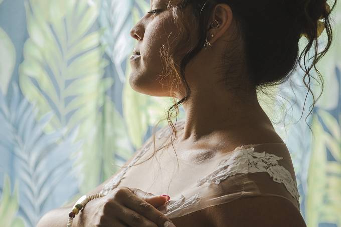Posing de la mariée