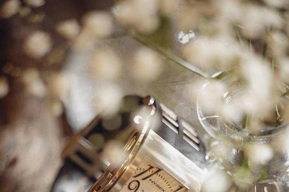 Montre du marié sur vigne