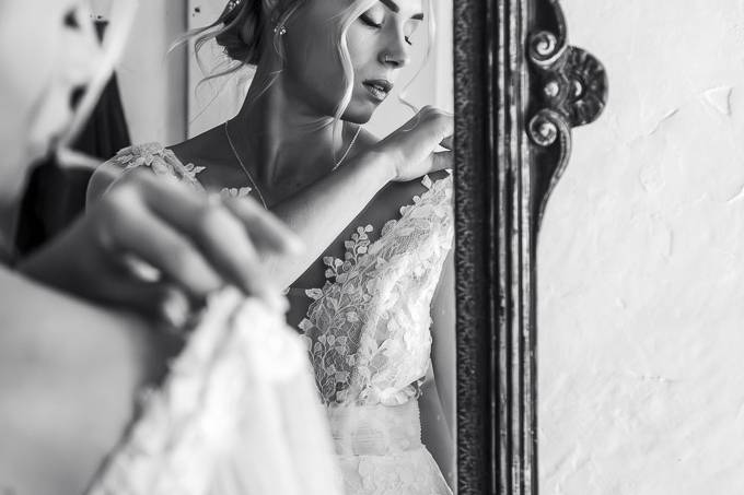 Reflet miroir mariée