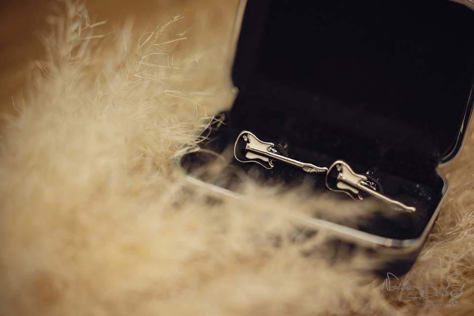 Boutons de manchette guitare