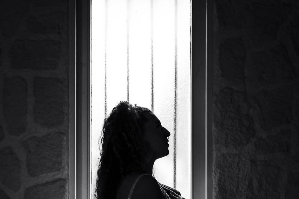 Contre-jour de la mariée