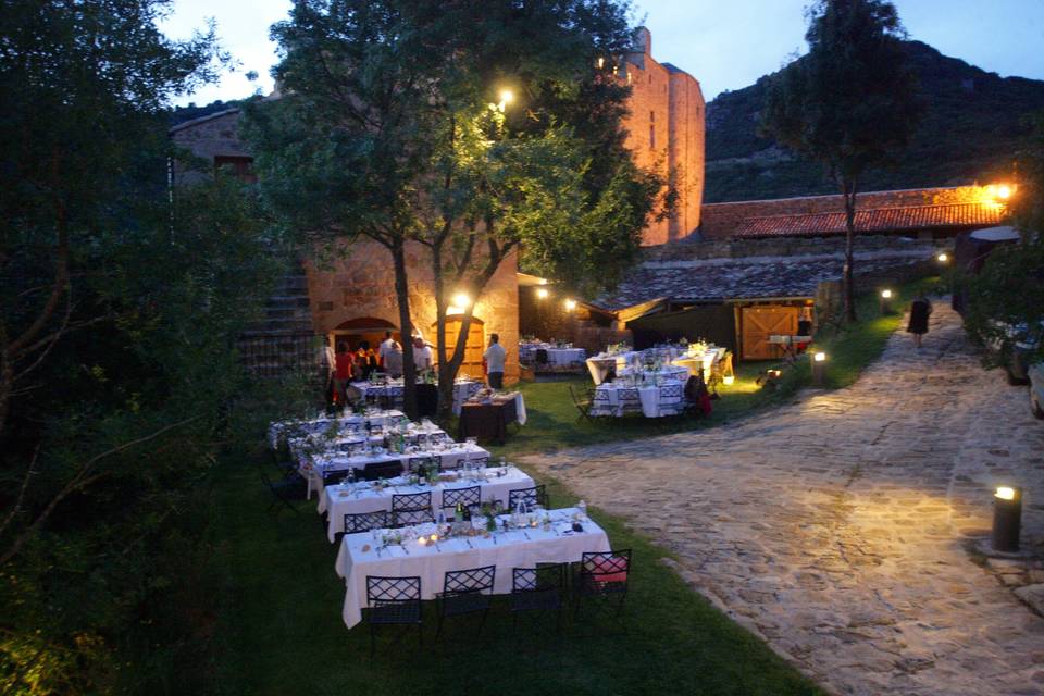 Dîner en extérieur