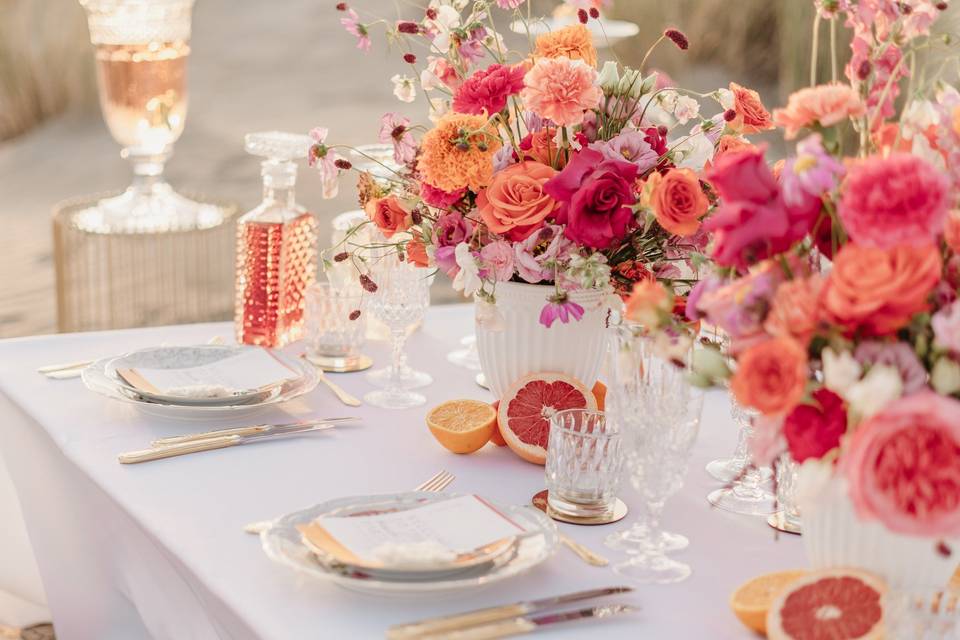Table coloré et fruité