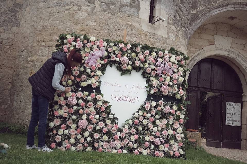 Le mur floral de Bouchra