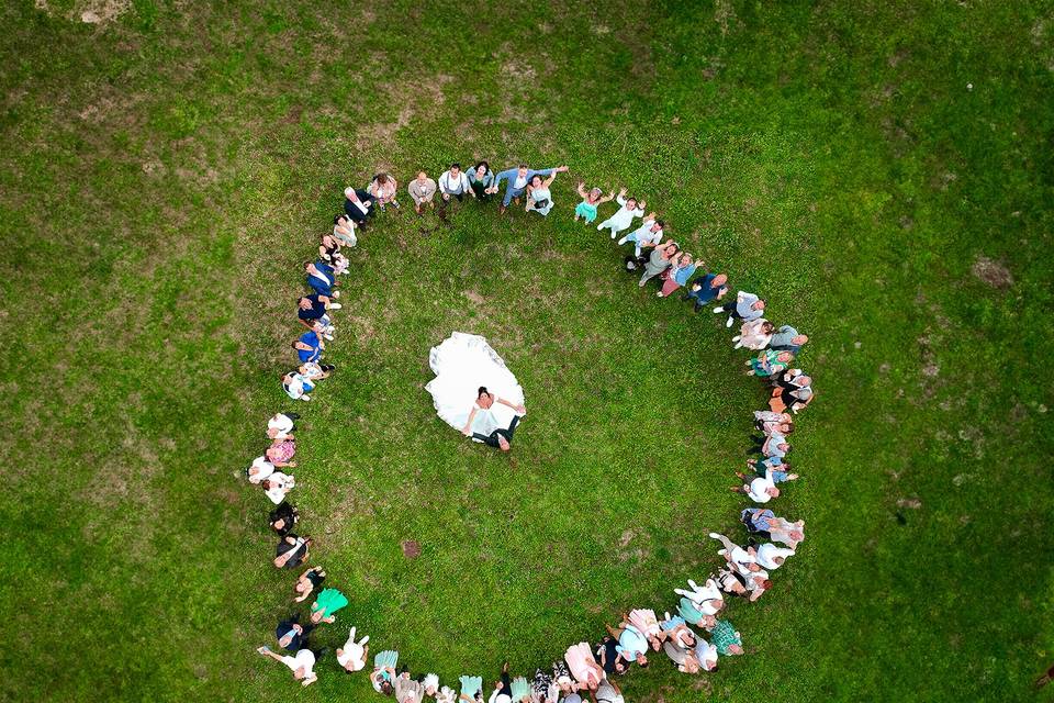 Photo drone mariage