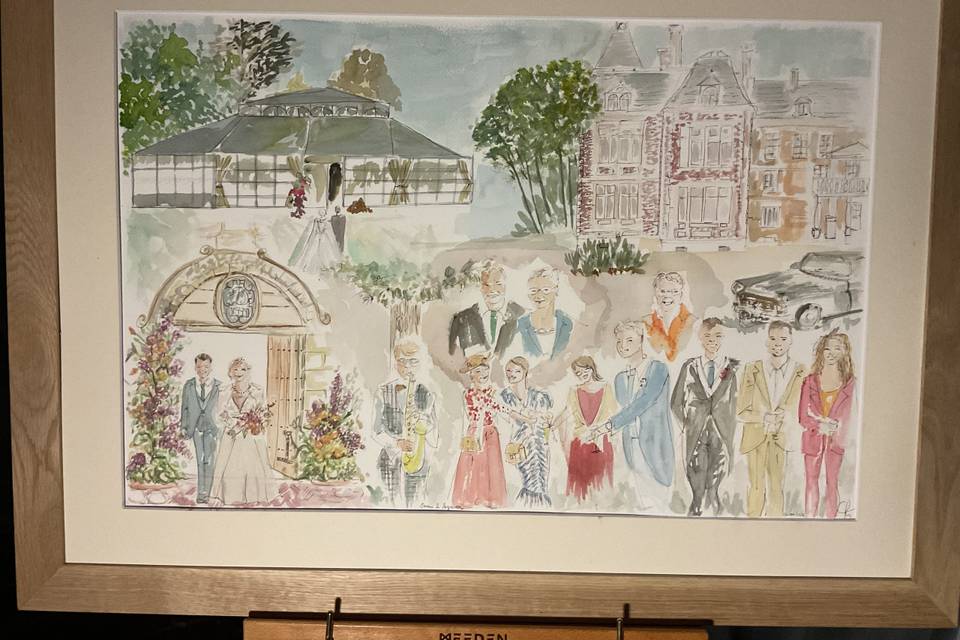 Aquarelle géante