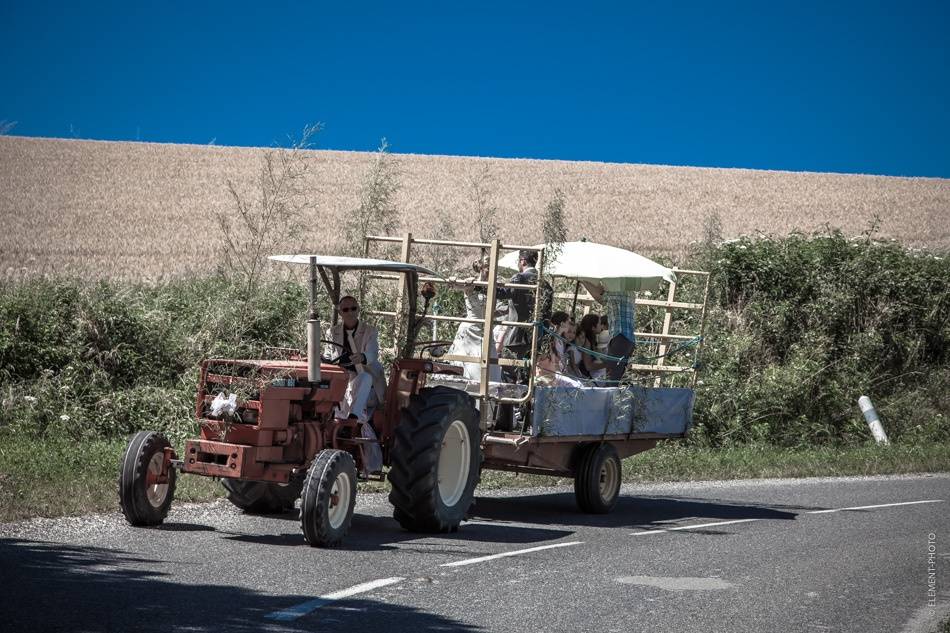 Transport des mariés