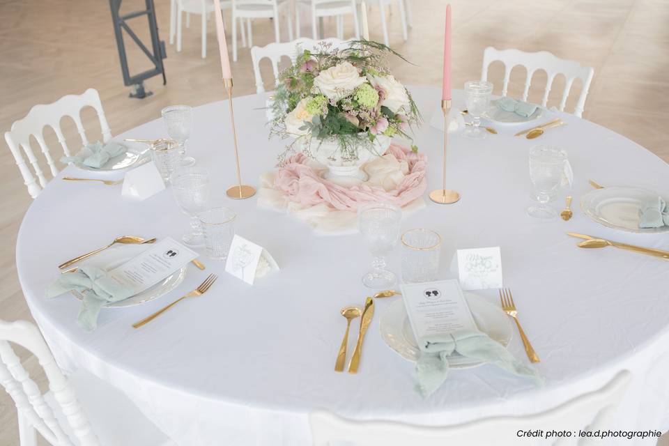 Menu et marque-place