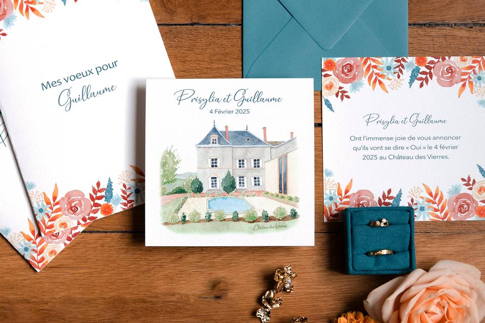 Faire-part chateau
