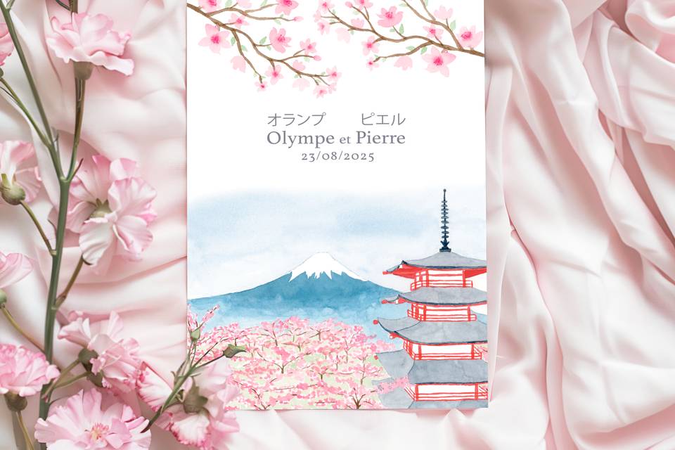 Faire-part Japon