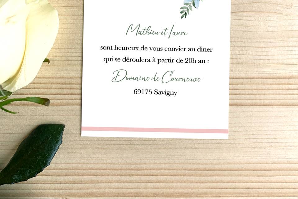 Invitation dîner