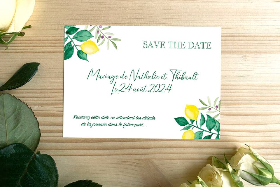 Carte Save the Date