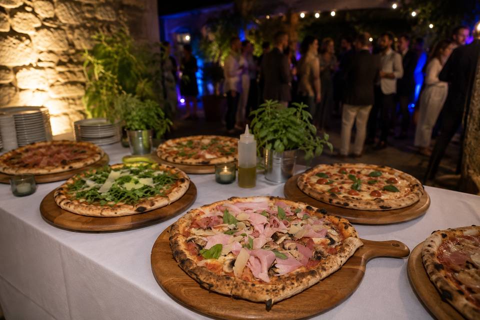 Buffet pizzas