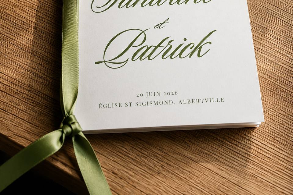 Livret de cérémonie