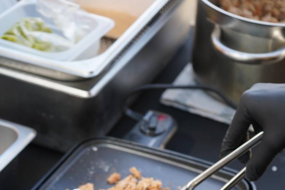 Atelier tacos porc effiloché