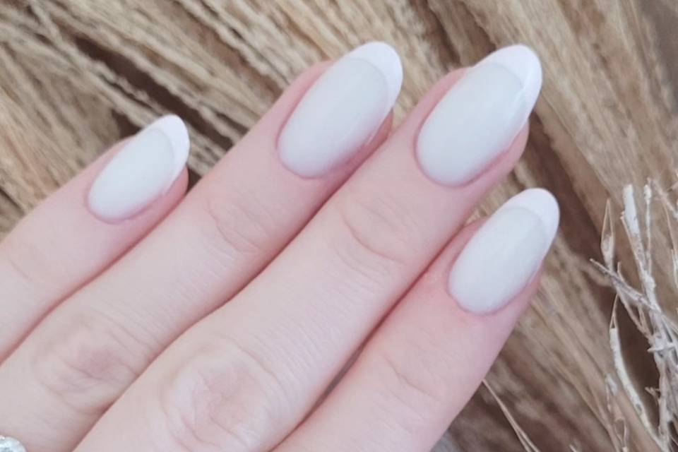 Extension gel + French Lila