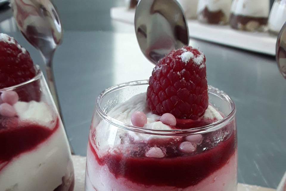 Verrine tiramisu framboise