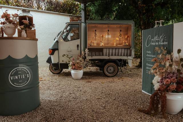 Triporteur mariage chic