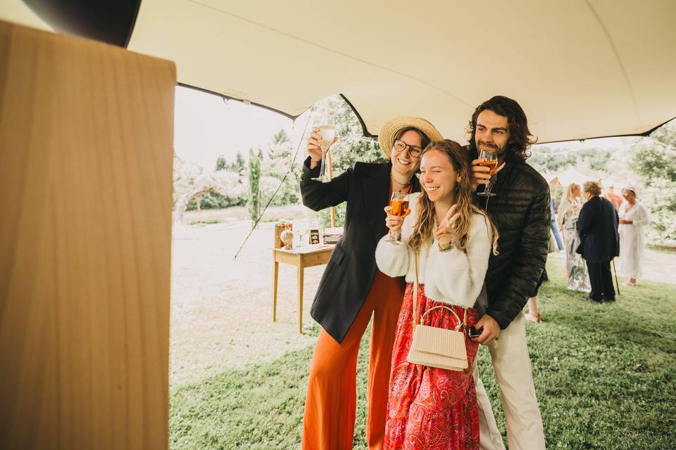 Photo souvenir avec bar