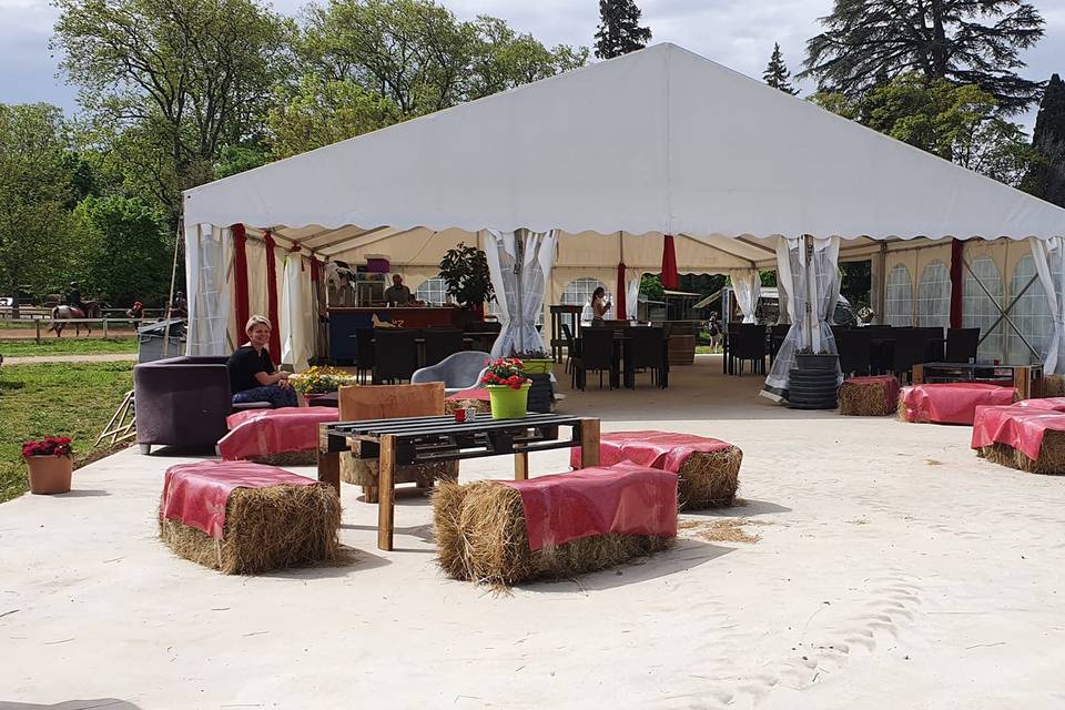 Tente restauration 10m x 15m