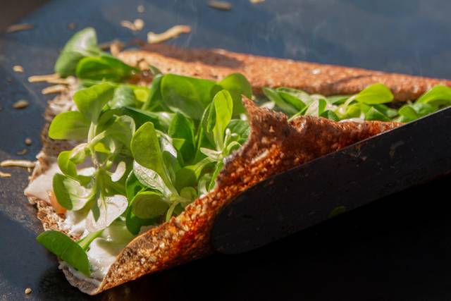 Crêpes en cornet