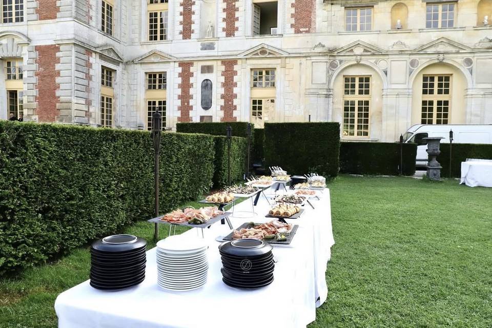 Vin d’honneur en extérieur