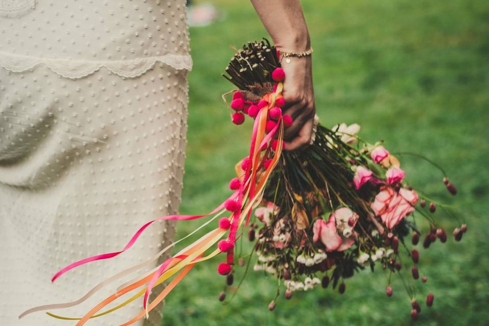 Bouquet de mariée Coloré