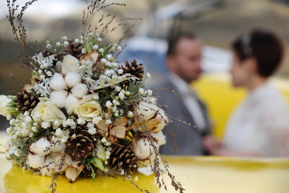 Bouquet de mariée Hivernal