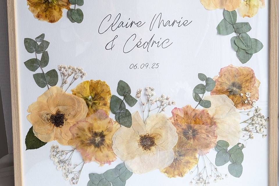 Herbier Souvenir de Mariage