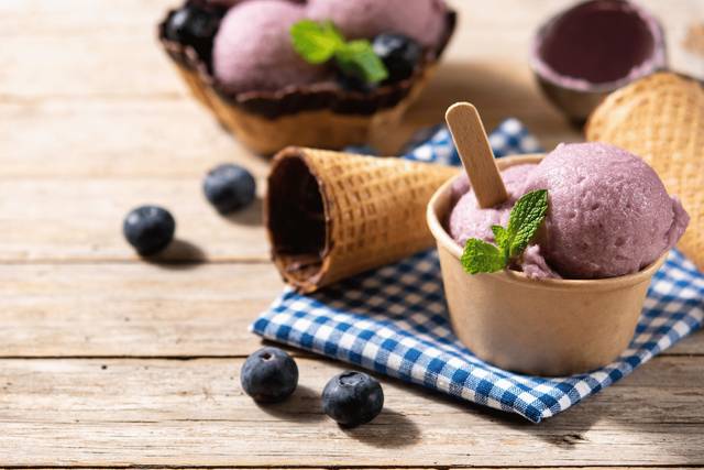Glaces aux fruits