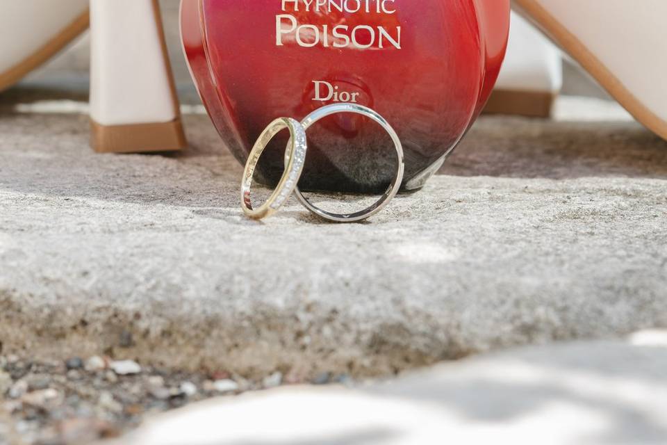 Flatlays préparatifs mariage