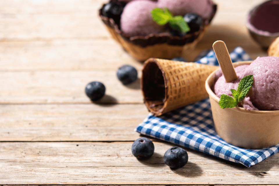 Glaces aux fruits