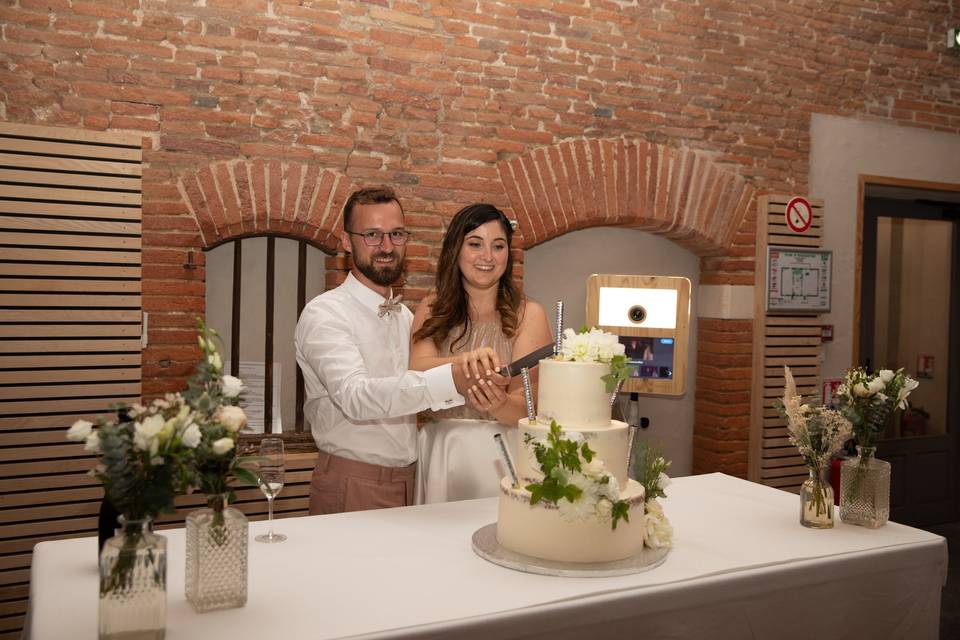 Arrivée du dessert wedding cak
