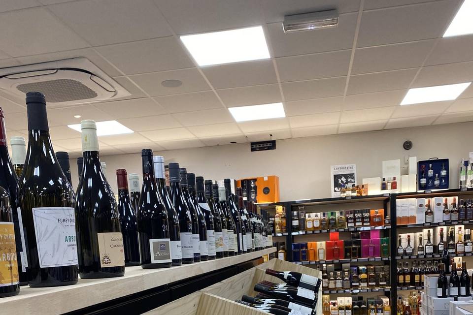 Une partie du rayon bourgogne