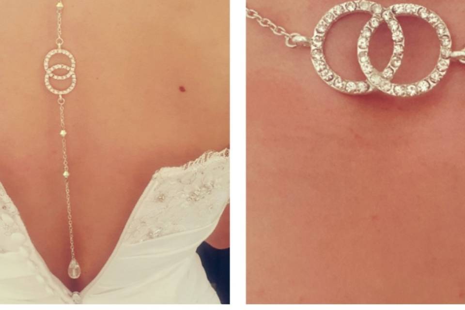 Bijou de dos strass double