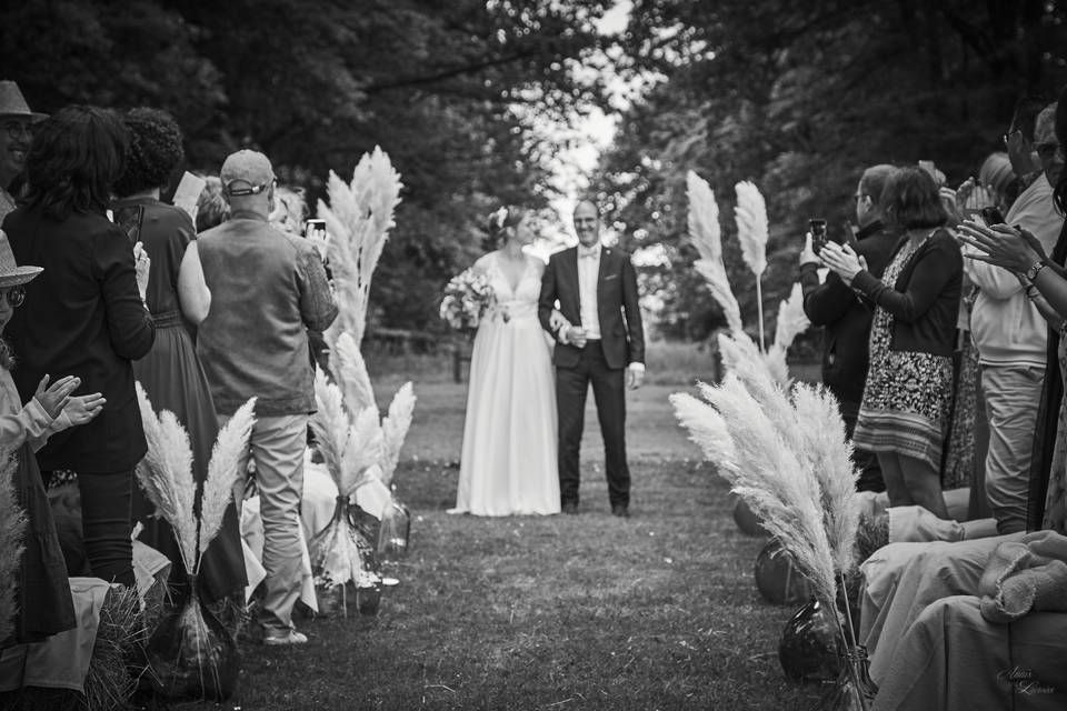 La mariée et son père