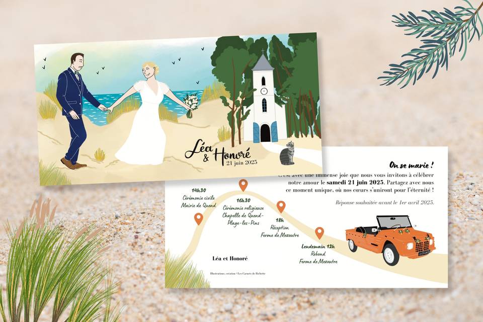 Faire-part Mariage - Nature