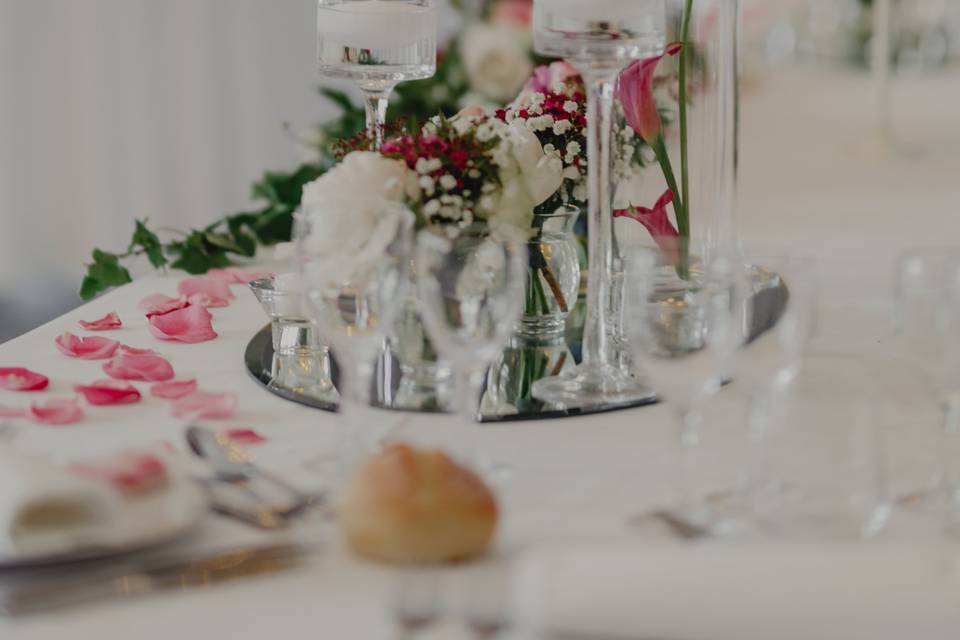 Déco fleur table