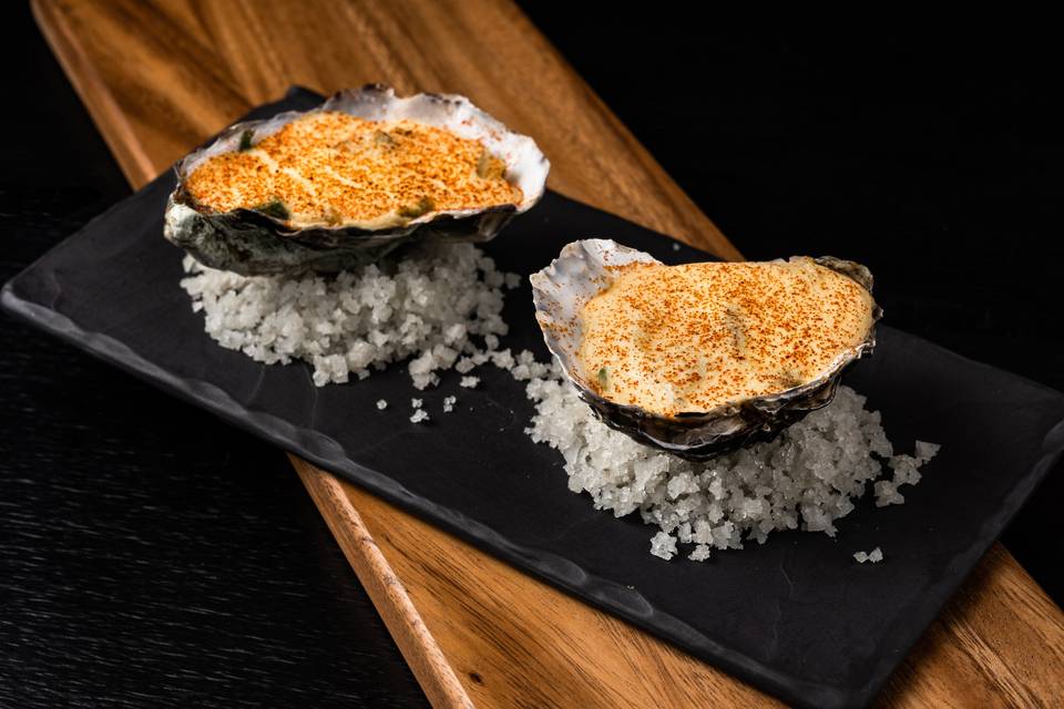 Huîtres gratinées