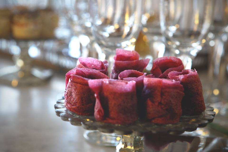 Petits fours roses