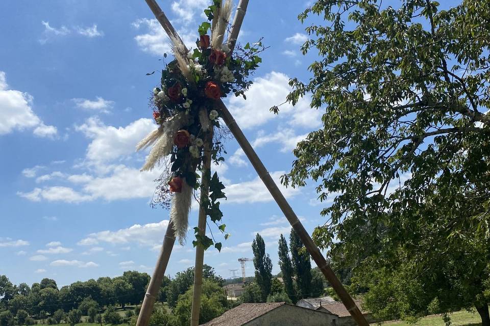 Tipi pour cérémonie laïque