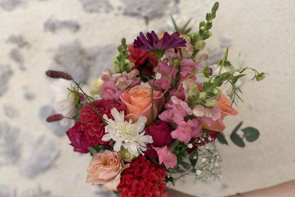 Bouquet de mariée éclaté