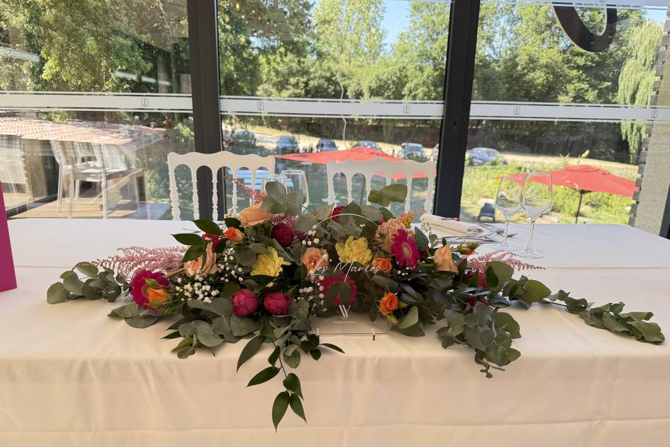 Table des mariés