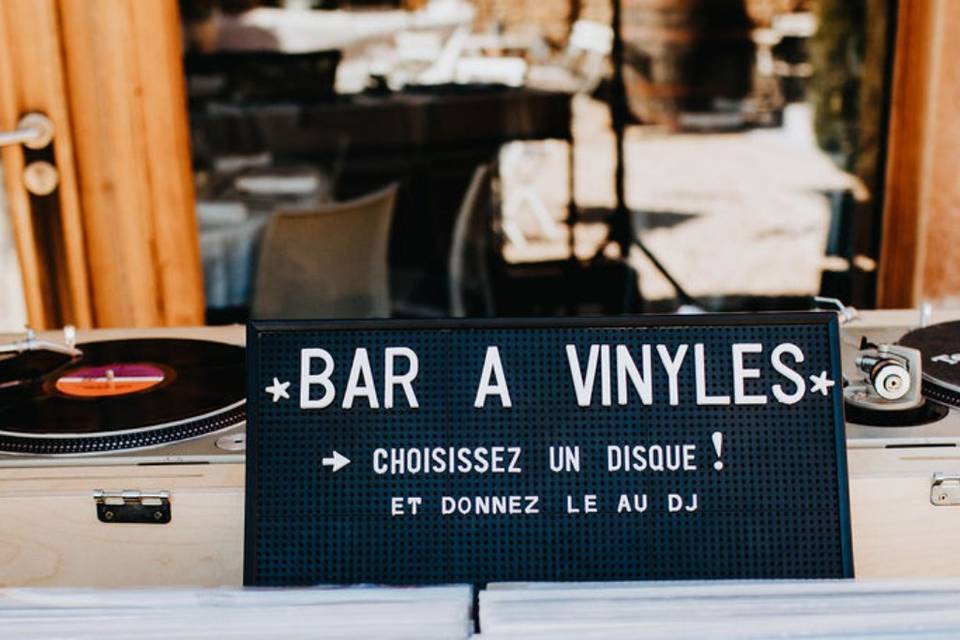 Bar à vinyle