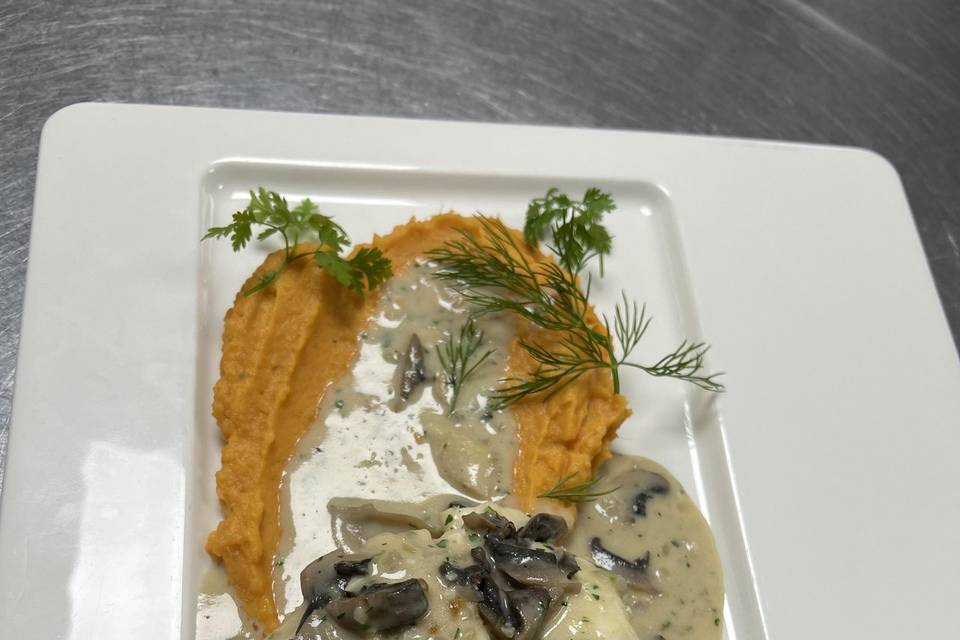 Purée de patates douce