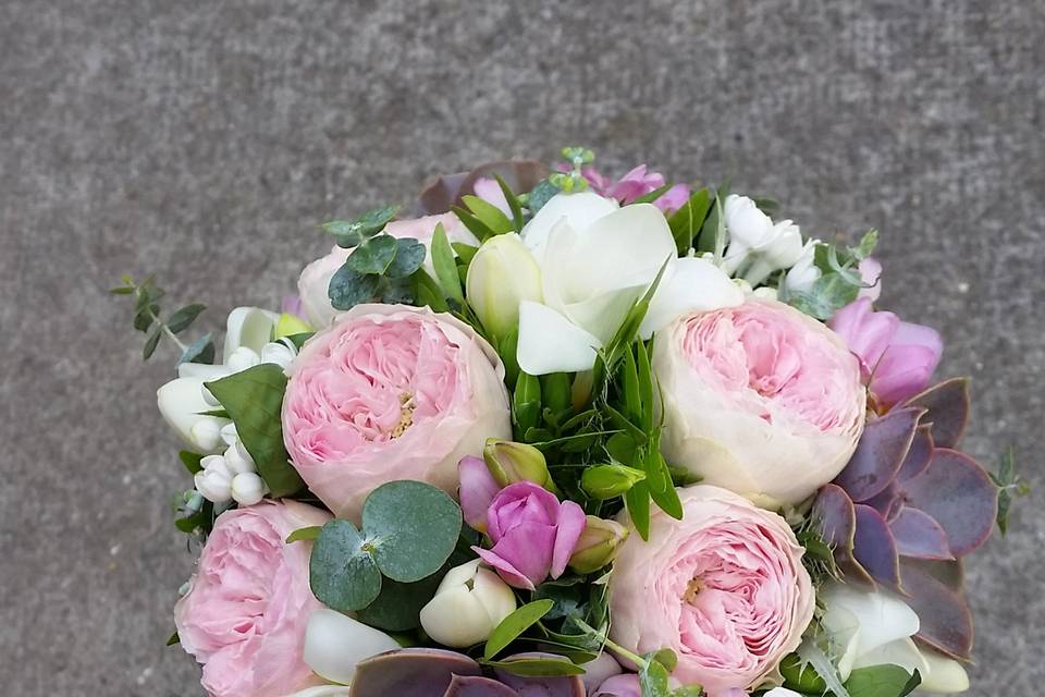 Bouquet rond mariée